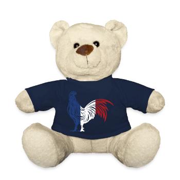 Drapeau de la France - Drapeau France - Racines - Nounours - bleu marine - Devant