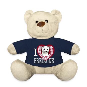 Ich liebe Bretagne Hermine Celtique Light - Teddy - French Navy - Vorne