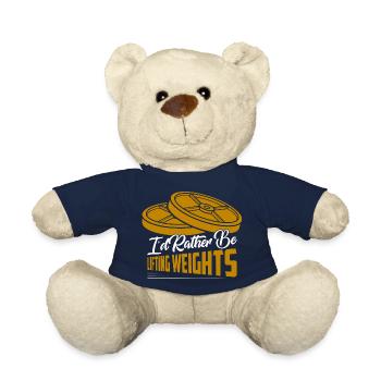 I'd Rather Be Weight Lifting Workout Training - Teddy - French Navy - Vorne