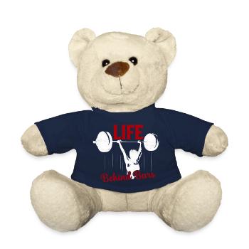 Life Behind Bars Workout Training Weight Lifting - Teddy Bear - french navy - Front