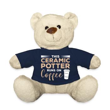 This Ceramic Runs On Coffee Pottery - Teddy - French Navy - Vorne