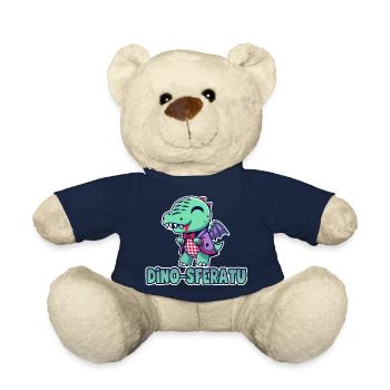 Drawing Dinosaur Vampire Chibi Humor - Teddy Bear - french navy - Front