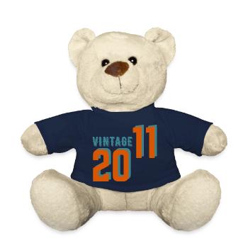 Vintage rétro 2011 - Nounours - bleu marine - Devant