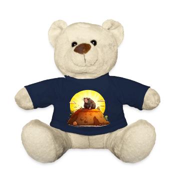 Lustiger Maulwurf auf seinem Hügel - Teddy - French Navy - Vorne