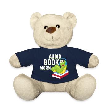 Beauté de l’écoute en rafale : Ver de livre audio - Nounours - bleu marine - Devant