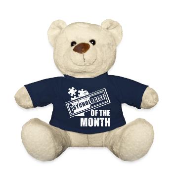 Psychologue du mois Thérapeute de la santé - Nounours - bleu marine - Devant