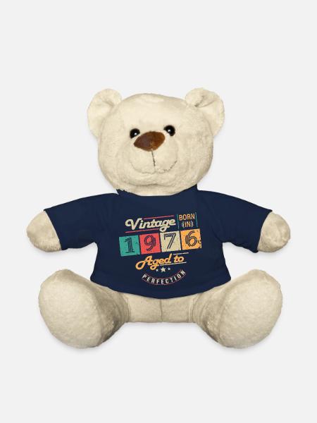 Original 1976 Vintage - Cadeau D’anniversaire 1976 - Nounours - bleu marine
