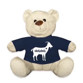 Goat Mothers Day Mama Farm Mom Lover Gift Women - Teddy Bear - french navy - Front
