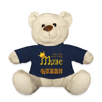 "Music Queen" Musikerin Musik - Teddy - French Navy - Vorne
