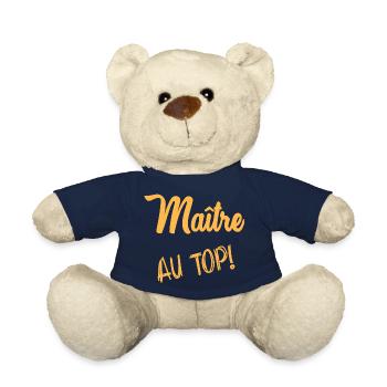 THANK YOU. MASTER. - Teddy Bear - french navy - Front