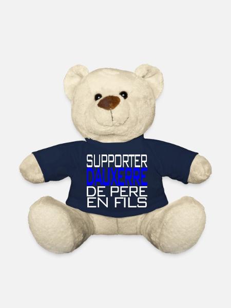 Supporter Auxerre Père et Fils - Nounours - bleu marine