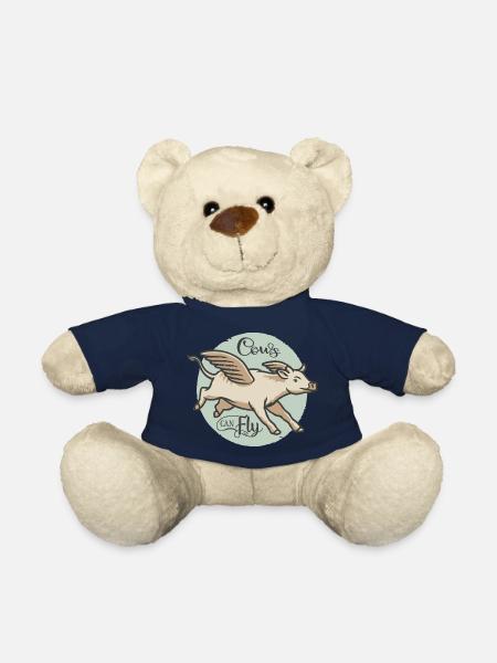 Cows can fly - Teddy Bear - french navy