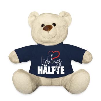 Lieblingshälfte mit Herz - Teddy - French Navy - Vorne