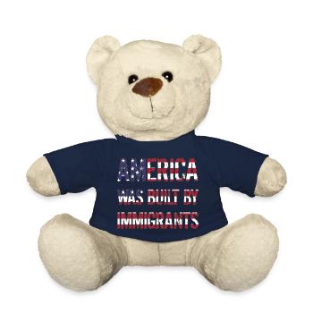 AMERICA WAS BUILT BY IMMIGRANTS Flüchtlingsrechte - Teddy - French Navy - Vorne