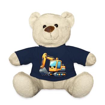 Excavatrice pour enfants - Nounours - bleu marine - Devant
