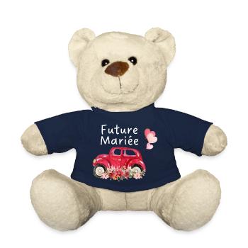 Braut in spe Auto Blumen Braut - Teddy - French Navy - Vorne