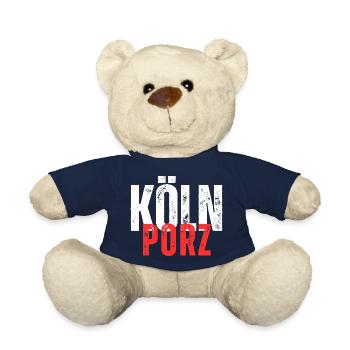 Porz weiß rot - Teddy - French Navy - Vorne