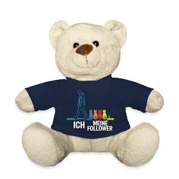 Ich & meine Follower – Katzenhumor Design - Teddy - French Navy - Vorne