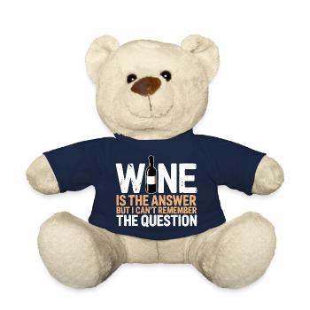 Wine is the answer ich hab nur die Frage vergessen - Teddy - French Navy - Vorne
