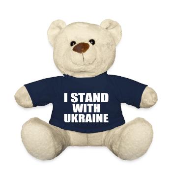 I stand with ukraine - Nounours - bleu marine - Devant