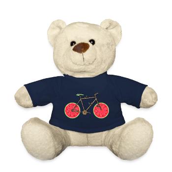 Vélo de pastèque, vélo de fruits, vélo de fruits Kawaii - Nounours - bleu marine - Devant