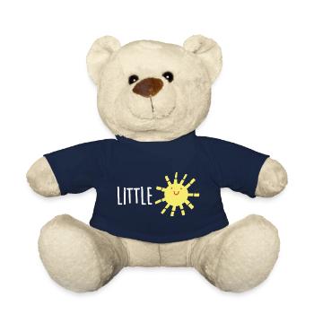 Little sunshine, our darling, laughing sun - Teddy Bear - french navy - Front