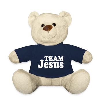 Team jesus - Teddy Bear - french navy - Front