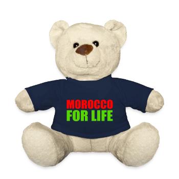 Morocco for life - maroc - Nounours - bleu marine - Devant