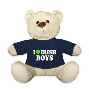 I love irish boys - Teddy Bear - french navy - Front
