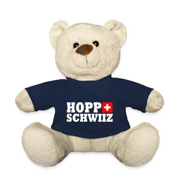 Hopp schwiiz - Teddy Bear - french navy - Front