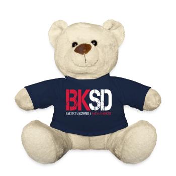 BKSD Bachata Kizomba Salsa Dancer - Chemise de danse - Nounours - bleu marine - Devant