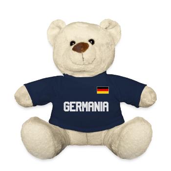 Germany jersey look GERMANIA with flag flag - Teddy Bear - french navy - Front