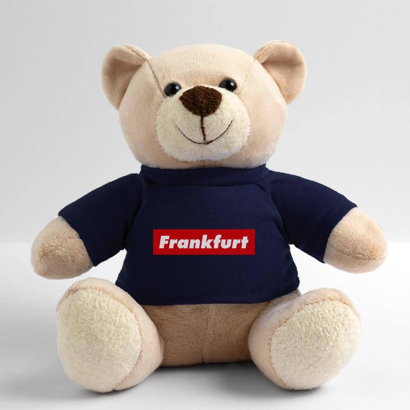 Frankfurt red box logo on the Main Oder Frankfurter Teddy Bear