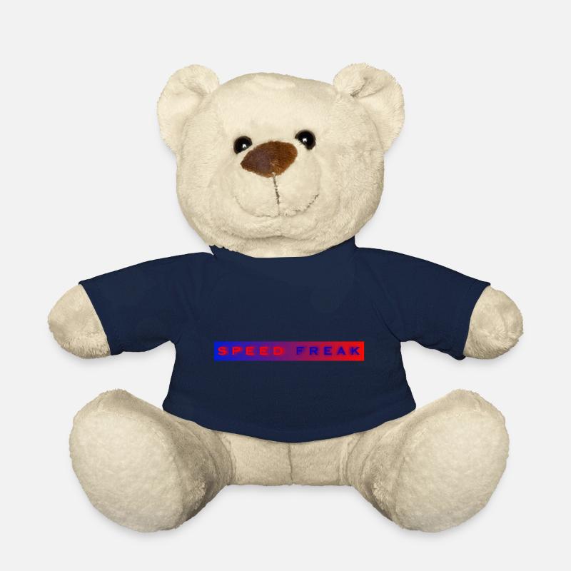 Speed Freak mit blau roter Hintergrund - Teddy - French Navy