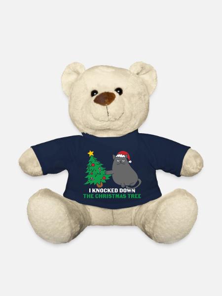 Katzen Geschenk- Weihnachten Geschenk Katze - Teddy - French Navy