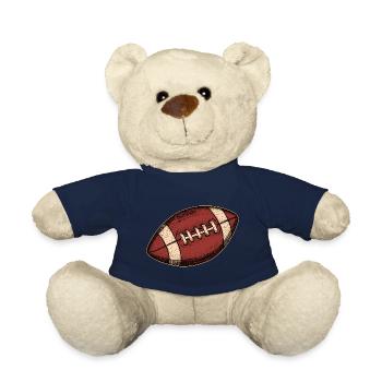 Football américain Peau de porc Sport États-Unis - Nounours - bleu marine - Devant