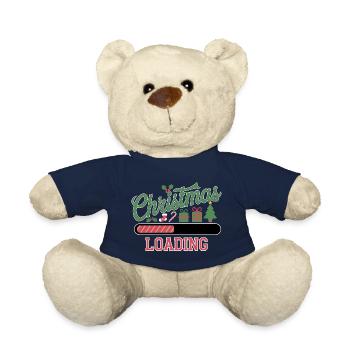 Christmas Loading Loading Bar Christmas - Teddy Bear - french navy - Front