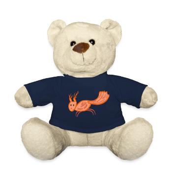 Eichhörnchen Nüsse oder Tee - Teddy - French Navy - Vorne