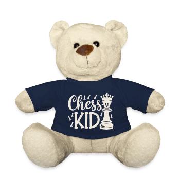 Chess Kid Schach Kinder Sprüche Zitate - Teddy - French Navy - Vorne
