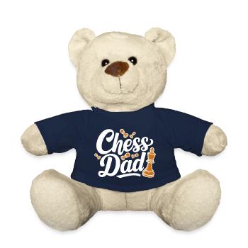 Chess Dad Schach Spruch Zitat - Teddy - French Navy - Vorne