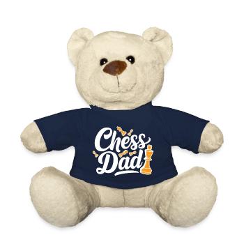 Chess Dad Schach Spruch Zitat - Teddy - French Navy - Vorne
