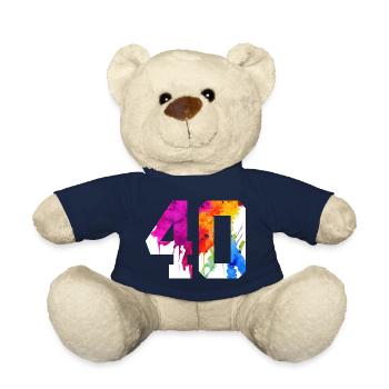 NUMMER 40 JAHRE ALT 40. GEBURTSTAG - Teddy - French Navy - Vorne