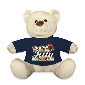 July 2005 Gift, 19th Anniversary July 2005 - Teddy Bear - french navy - Front
