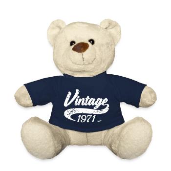 Vintage 1971 - Teddy Bear - french navy - Front