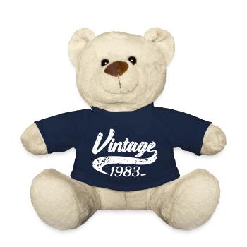 Vintage 1983 - Teddy Bear - french navy - Front