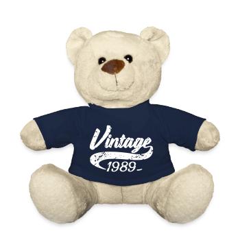 Vintage 1989 - Teddy Bear - french navy - Front