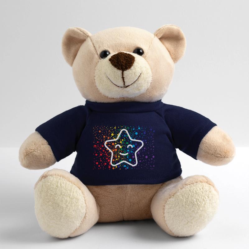 Étoile qui rit et éclaboussures de couleur Nounours