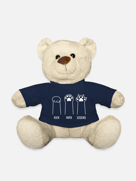 Roche Papier Ciseaux - Nounours - bleu marine