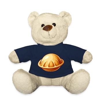 I Love Pelmeni Saying in Russian Funny - Teddy Bear - french navy - Front