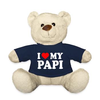 I love my papi - Teddy Bear - french navy - Front